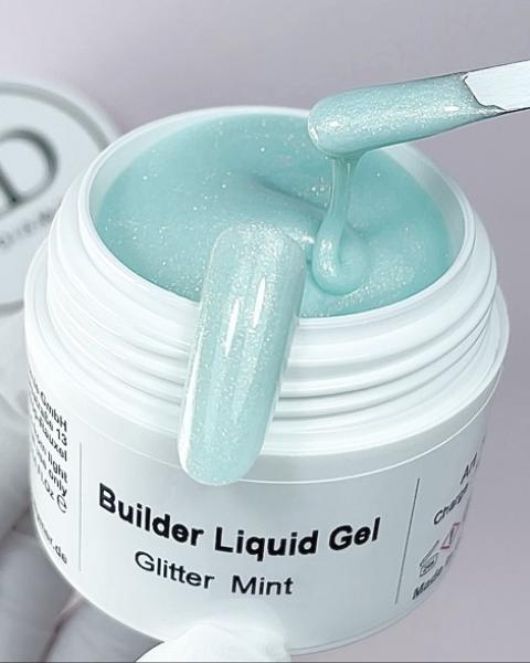 Builder Liquid Gel Glitter Mint Karl Diamant 30 ml